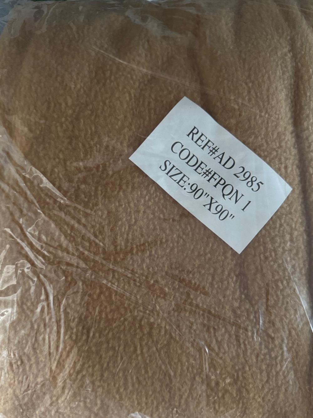 Plush Throw Blanket in Warm Camel